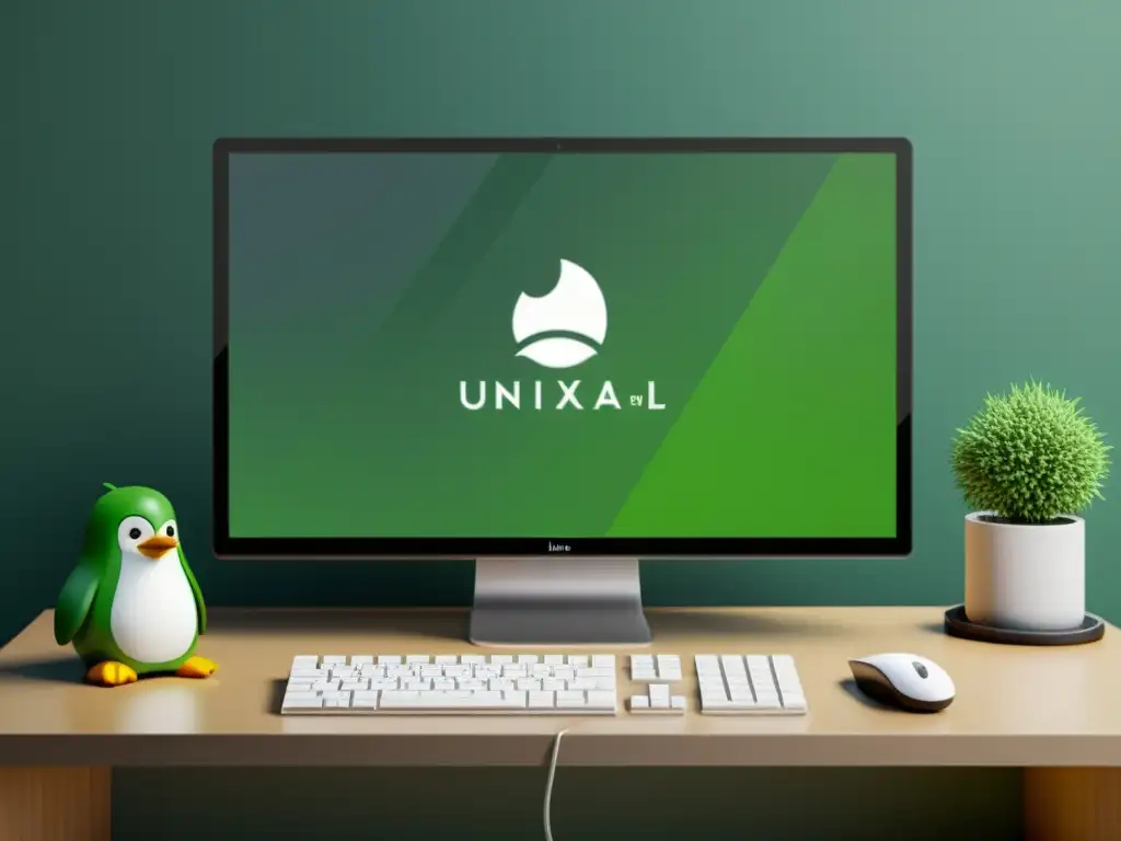 Entorno Linux para Desarrollo de Juegos Indie: Unity/Unreal Engine Un entorno de escritorio minimalista en Linux con software de desarrollo de juegos indie como Unity o Unreal Engine abierto en la pantalla
