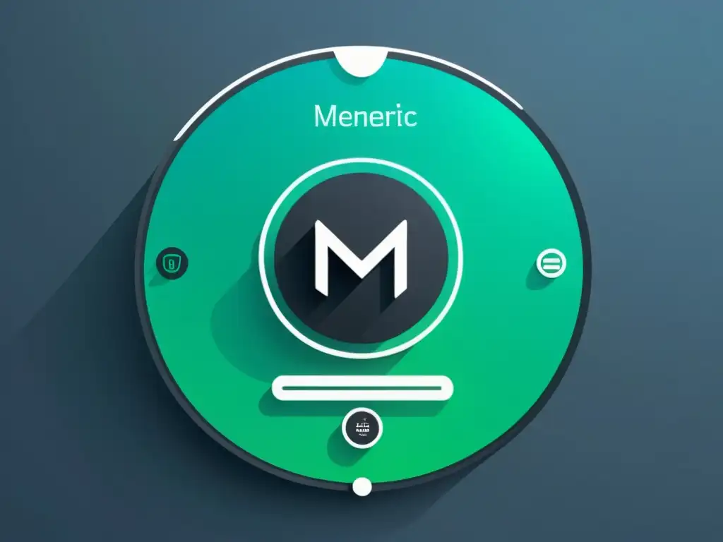 Interfaz futurista de gestión de identidad Innovaciones en software de gestión: Interface futurista con perfiles de usuario, controles de acceso y autenticación biométrica en tonos modernos