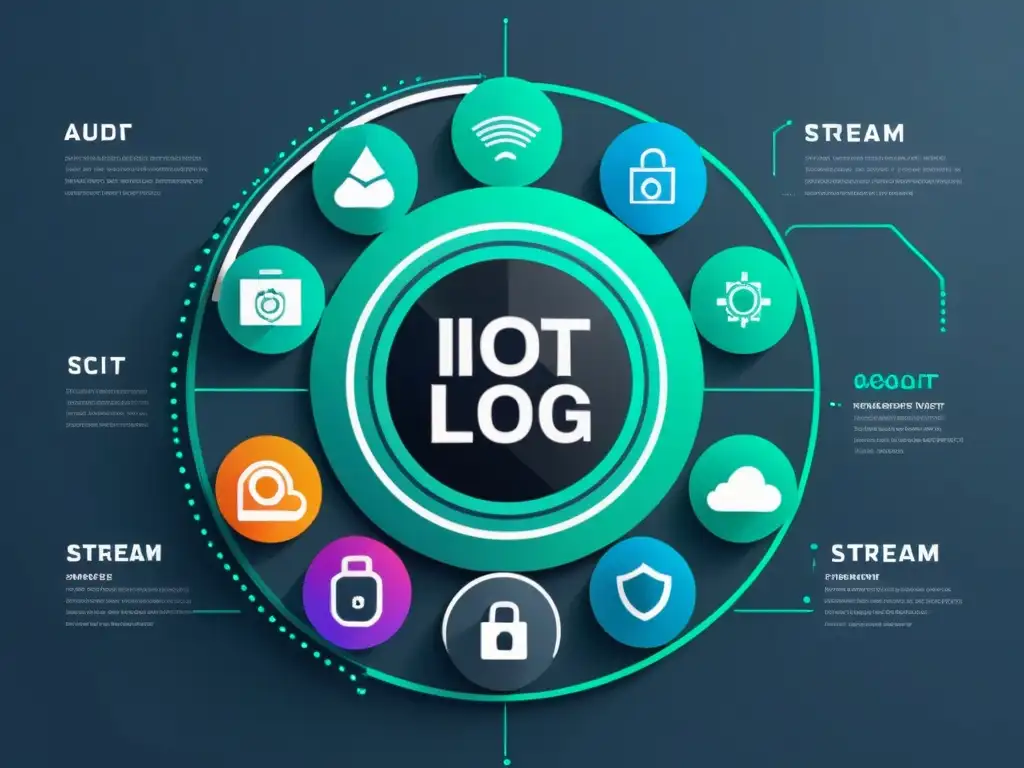 Interfaz IoT de alta tecnología y seguridad en 8K Una interfaz futurista y detallada en 8k muestra dispositivos IoT conectados y registros de seguridad