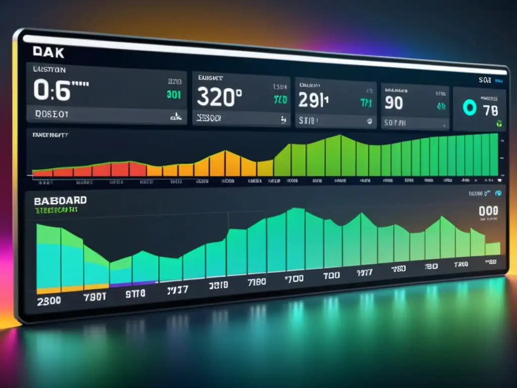 Dashboard de diagnóstico de red: datos en tiempo real y diseño sofisticado Una interfaz futurista de herramientas de diagnóstico de red menos conocidas en pantalla 8K, con gráficos detallados y métricas en tiempo real