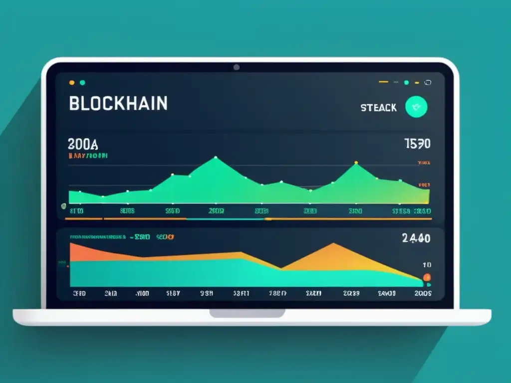 Plataforma blockchain: Velocidad y eficiencia en tiempo real Interfaz futurista de plataforma blockchain con tasas de transacción óptimas y tecnología innovadora en tiempo real